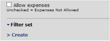 Expenses Entered Against Certain Projects
