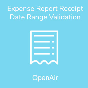 Expense Report Receipt Date Range Validation