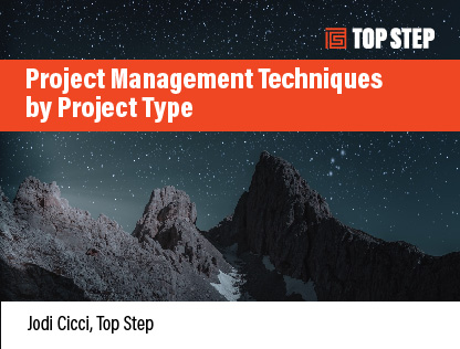 Project Management Techniques by Project Type