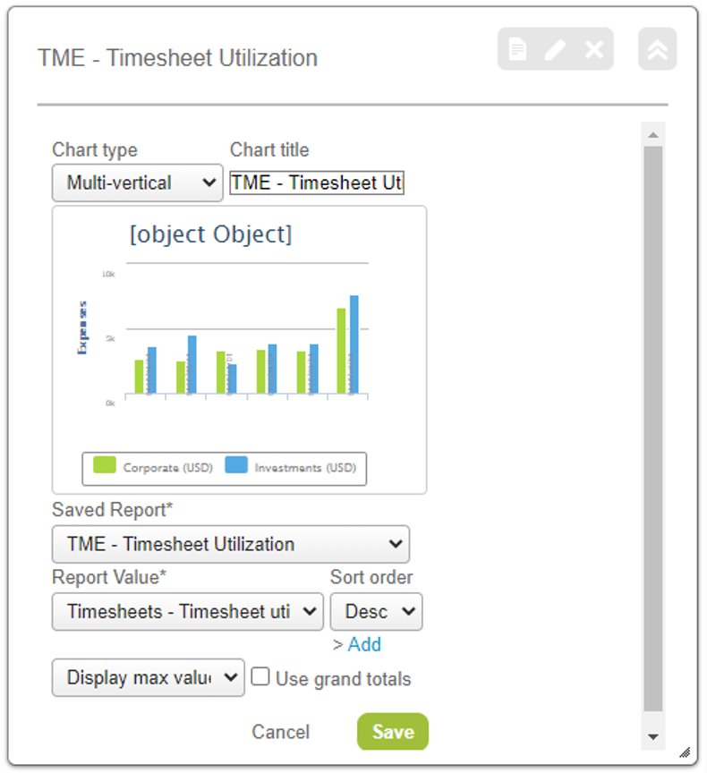 example of a multi-vertical chart settings