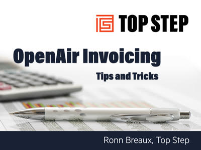 OpenAir Invoicing Tips and Tricks