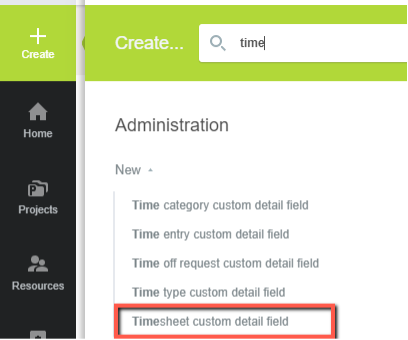 where to go to create custom detail fields for days count in OpenAir