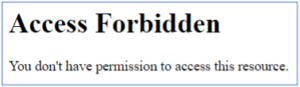 Access Forbidden error in NetSuite OpenAir