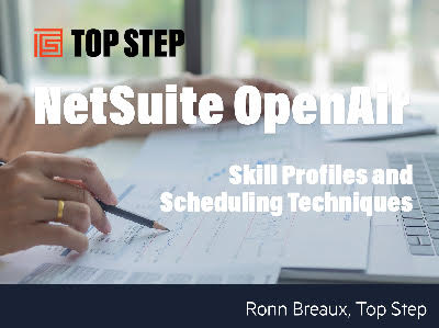 OA Skill Profiles and Scheduling Techniques in OpenAir