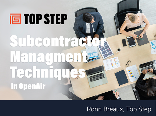 OA Subcontractor Management Techniques in OpenAir