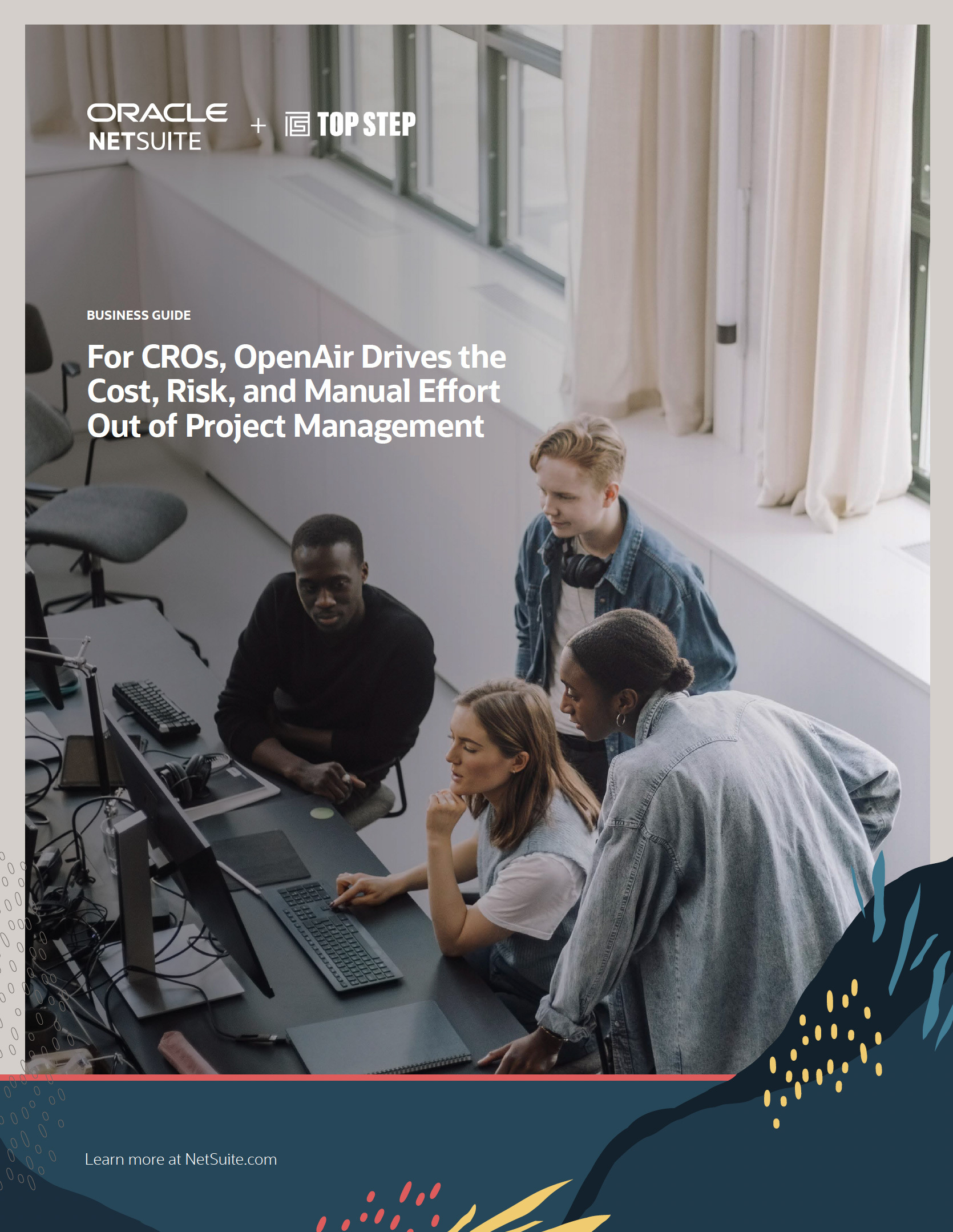 Cover Page for the CRO Business Guide, OpenAir Drives the cost, risk, and manual effort out of project management