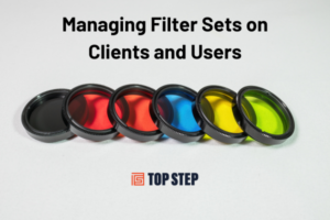 Managing filter sets on clients and users in OpenAir