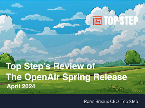 OA Top Step's Take on the Spring 2024 OpenAir New Release