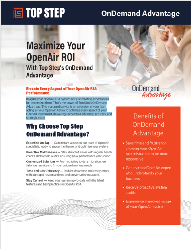 Cover page for the OnDemand Advantage Brochure