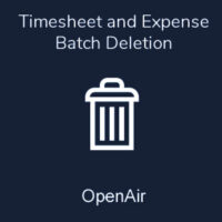 Timesheet and Expense Batch Deletion